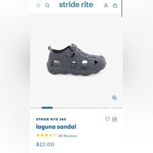 Munchkin by Stride Rite Laguna Sandals- 7M Toddler unisex